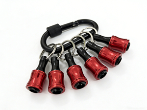 6 embouts hexagonaux de 1/4 pouce pour tournevis, embouts à changement rapide pour tournevis électrique, crochets d'<span class=keywords><strong>escalade</strong></span> extérieurs - Product Image 1