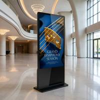 Kiosco de Señalización Digital Interactiva de Pantalla Completa AIYOS, Pantalla Táctil 4K con Asistente de IA y CMS para Comercios y Vestíbulos