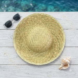 Chapeau de paille unisexe d'été pour personnes d'âge moyen et âgées, protection solaire avec impression de personnages, idéal pour la plage et les voyages en extérieur - Product Image 1