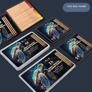 24/36/48/72 Màu Sắc Sinh Viên Bút Chì Thiết Lập Màu Than Bút Chì Phác Thảo Và Màu Sắc Bút Nghệ Thuật Chuyên Nghiệp Vẽ Pastel Bút Chì Thiết Lập - Product Image 3