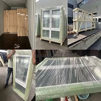 Современные окна из ПВХ/НПВХ с поворотно-откидным механизмом, с теплоизоляционным остеклением для домов и отелей, ветроустойчивые