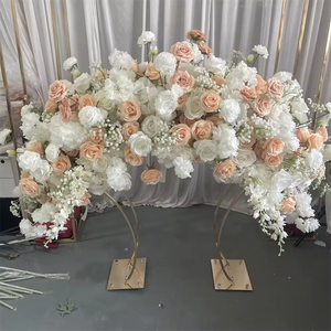 Hermosos Centros de Mesa de Flores Artificiales de Seda en Color Durazno para Decoraciones de Mesa de Boda, San Valentín y Acción de Gracias - Product Image 5