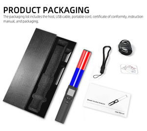 Testeur <span class=keywords><strong>d</strong></span>'alcool multifonctionnel commercial avec bâton de sécurité LED rechargeable et alerte vocale – Fournisseur <span class=keywords><strong>d</strong></span>'usine - Product Image 6