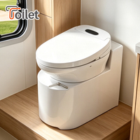 WC intelligent biodégradable version Deluxe, bidet électronique intelligent, toilette connectée pour camping-car, vie mobile et camping