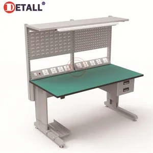 ESD rubber mat top workbench anti static work table bench for laboratory furniture