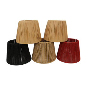 Abat-jour en corde tressée fait main multicolore, accessoire DIY pour la décoration de la maison, des hôtels, des mariages, des fêtes et des célébrations, lampe de table - Product Image 3