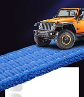 Eslinga de correas de poliéster 100% de alta resistencia 2-500kg a 10-50 toneladas Capacidad de elevación Certificado Plano 30T y 15-40T Tejido