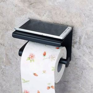 Porte-serviettes mural en acier inoxydable SUS201 moderne, porte-téléphone portable, porte-papier toilette pour usage hôtelier - Product Image 2