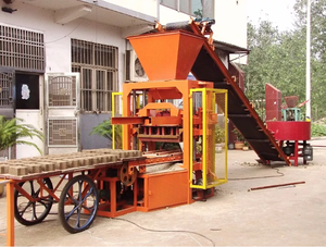 <span class=keywords><strong>Qt4</strong></span> 24 khối Máy Làm tự động hallow bê tông xi măng Interlock gạch làm cho máy móc - Product Image 6