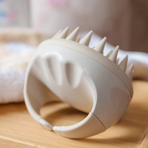 Wheat Straw <b>Brush</b> Scalp Massager Biodegradable Silicone Hair <b>Brush</b> Customized Shampoo <b>Brush</b> for Hair Growth - Product Image 2