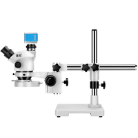 Microscope stéréoscopique trinoculaire à zoom 3,5x-100x avec caméra numérique pour la formation chirurgicale et la dissection