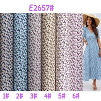 Tissu imprimé numérique 100% rayonne/viscose en gros, motif floral, imprimé fleuri, tissu à fleurs miniatures pour robe femme