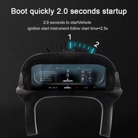 Kluster Digital 12.3 inci untuk mobil Land Rover Evoque tampilan dasbor LCD Speedometer Panel instrumen kokpit Virtual