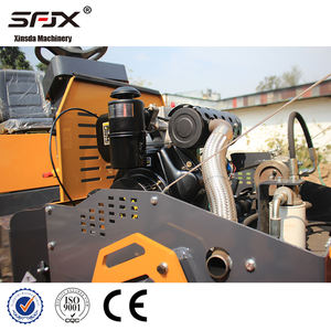 Rodillo de carretera vibratorio compactador de tambor doble de salida de fábrica con componentes de núcleo de motor de bomba de motor - Product Image 5