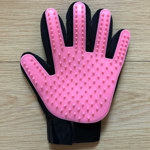 Gants pour enlever les poils d'animaux, matériau TPR, 23.2x17.2cm, brosse de toilettage pour chats et chiens avec conception en maille respirante - Product Image 2