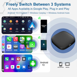 การเชื่อมต่อที่รวดเร็ว4แกน CarPlay Ai Box 2 + 16G แปลงสายเป็น Android ไร้สาย10สำหรับ iOS 10/+ <span class=keywords><strong>iPhone</strong></span> <span class=keywords><strong>6</strong></span>/+ Android 11/+ - Product Image 4