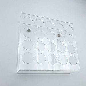 <b>Acrylic</b> Wall Mounted Display Rack Transparent Single Layer Wine <b>Storage</b> Rack Custom Size - Product Image 2