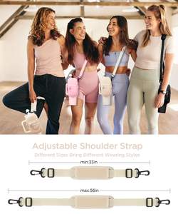 Porte-bouteille d'eau avec sangle, pochette de transport pour gobelet Stanley 30/40 oz avec poche pour téléphone et écouteurs - Product Image 5