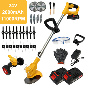 Tagliaerba Elettrico a Batteria 21V 3-in-1 Leggero con 2 Batterie al Litio da 2.0Ah, Rasaerba, Bordatore <span class=keywords><strong>e</strong></span> <span class=keywords><strong>Decespugliatore</strong></span> Brushless - Product Image 1