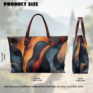 Bolso de Mano de <span class=keywords><strong>Mujer</strong></span> de Alta Calidad con Estampado de Artes Africanas Personalizadas para Uso Diario y Viajes, Bolso de Lujo de Gran Capacidad con Cierre de Cremallera - Product Image 5