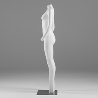 Support de présentation de mannequin invisible détachable en blanc mat 3D pour les magasins de vêtements pour hommes et femmes