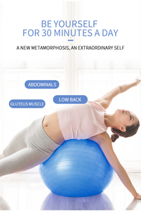 ลูกบอลโยคะฟิตเนสขนาด55ซม. ทำจากพีวีซีออกแบบโลโก้ได้ตามต้องการ - Product Image 3