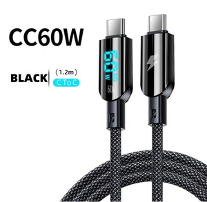 1,2 M 3.94FT <span class=keywords><strong>USB</strong></span> a Tipo-<span class=keywords><strong>C</strong></span> Cable de datos de carga con 100W Power Super Fast 66W Adaptador de carga para teléfonos móviles - Product Image 3