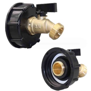 S60X6 T IBC Tank Connecter to Nipple/snap for Water Storage <b>Quick</b> <b>Connector</b> Rain Barrel Tap Adapter Tank Rainwater Pipe Vale - Product Image 3