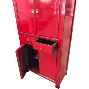 Alta lucida <span class=keywords><strong>legno</strong></span> riciclato <span class=keywords><strong>mobili</strong></span> antichi cornici in <span class=keywords><strong>legno</strong></span> riproduzione pittura 4 porte 2 cassetti credenza - Product Image 2