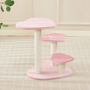 Fabricant vente <span class=keywords><strong>en</strong></span> gros arbre <span class=keywords><strong>à</strong></span> chat de luxe moderne mignon fraise tournesol design durable <span class=keywords><strong>bois</strong></span> sisal plastique pour chats chiens - Product Image 6