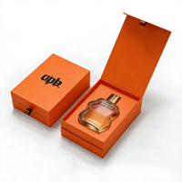 Caja de Embalaje de Perfume de Cartón Rígido con Logotipo Impreso Personalizado al por Mayor, Caja de Regalo de Lujo para Botella de Colonia de Vidrio Vacía de 50 ml