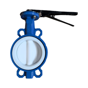 SS304วาล์วผีเสื้อแบบเกลียวติดมือ/316 PTFE/EPDM เรียงรายไปด้วยการกัดกร่อนไม่มีการรั่วไหล - Product Image 3