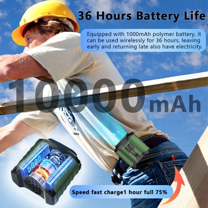 Ventilador de Cintura Portátil, Mini Ventilador USB Recargable con Banco de Energía de 10000mAh, Ventilador Inalámbrico para Colgar en el Cuello, para Deportes, Trabajo al Aire Libre - Product Image 4