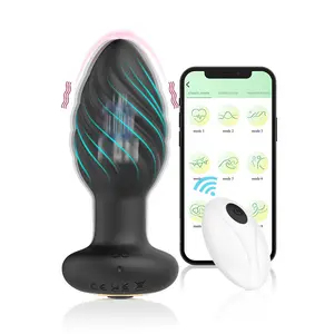 App Wireless anale Plug giocattoli di massaggio prostatico per coppie sesso macchina per adulti sesso anale giocattoli per uomo vibratore