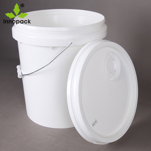 Innopack - Cubeta de Plástico Transparente de 5 Galones con Tapas Azules, Grado Alimenticio, Cubeta de Plástico Personalizada para Encurtidos, Yogur y Helado - Product Image 4