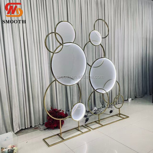 SMOOTH - Fondo de Escenario para Bodas al por Mayor, Decoración con Luces LED, Acero Inoxidable, Adornos para Banquetes y Fiestas - Product Image 4