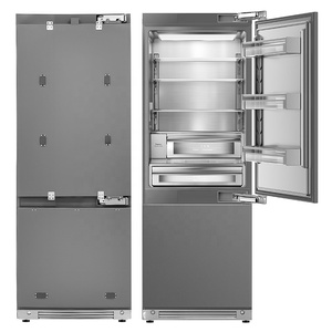 Réfrigérateur encastrable en acier inoxydable de 30 pouces, 452 L, avec machine à glaçons et distributeur d'eau, classe énergétique 1, idéal pour appartements et foyers - Product Image 2