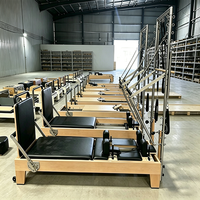 Lit de Pilates multifonctionnel réglable en érable, machine d'exercice corporel complet, avec corde de résistance, pour studio et domicile
