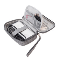 Pochette de rangement pour gadgets numériques portables avec logo personnalisé, étui pour accessoires électroniques, sac de voyage pour câbles et batterie externe