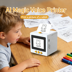 AI Magic Box Spraakgestuurde Draagbare HD Schermprinter voor Kindercadeaus Tekenen Afdrukken Speelgoed WIFI Thermische <span class=keywords><strong>Printer</strong></span> AI Slimme <span class=keywords><strong>Printer</strong></span> - Product Image 1