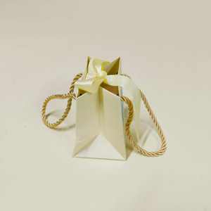 Emballages de bijoux personnalisés, sacs cadeaux de mariage, emballages de boutiques de détail, sacs cadeaux avec poignées en ruban - Product Image 2