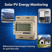 Compteur d'électricité triphasé sur rail DIN SXY88D-SJ 230/400V 80A Moniteur d'énergie bidirectionnel RS485 LCD Industriel