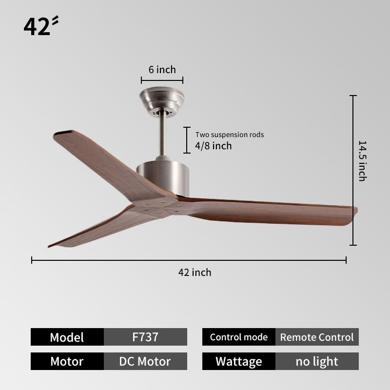 42inch -Silver + walnut color