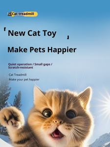 Neues Pet <span class=keywords><strong>Toy</strong></span> <span class=keywords><strong>Cat</strong></span> Laufband mit verdicktem, stabilem Basis-Übungs rad Kreisförmige Laufbahn Anti-Pinch-Design Leiser Betrieb - Product Image 6