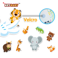 Keybaby Carte d'activités personnalisée pour bébé, tableau magique en carton pour enfants, livre d'activités, livre silencieux avec votre propre logo