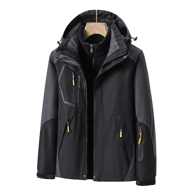 FORMLESSNESS 2024 Men's Waterproof Ski Jacket Warm Winter Snow Coat Mountain Windbreaker Hooded Raincoat