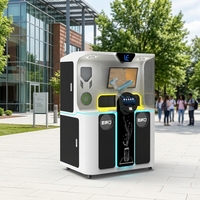 Mesin Penjual Kopi Otomatis AI Robot Barista Cerdas Pembuat Espresso Pintar SDK Layar Sentuh Manajemen Berbasis Cloud