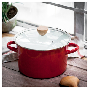 Casseroles de cuisine en émail japonais, Mini casseroles avec couvercle en verre personnalisé - Product Image 4