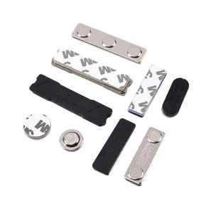 Neodimio fuerte potente nombre ID etiqueta adhesiva insignia magnética broche permanente Metal etiqueta tarjeta hebillas - Product Image 5