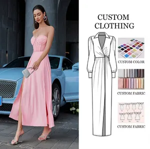 L S Luxury Prom High Split Dress Multiple Colors Off Shoulder Long Party Dress Evening Elegant Women Dress